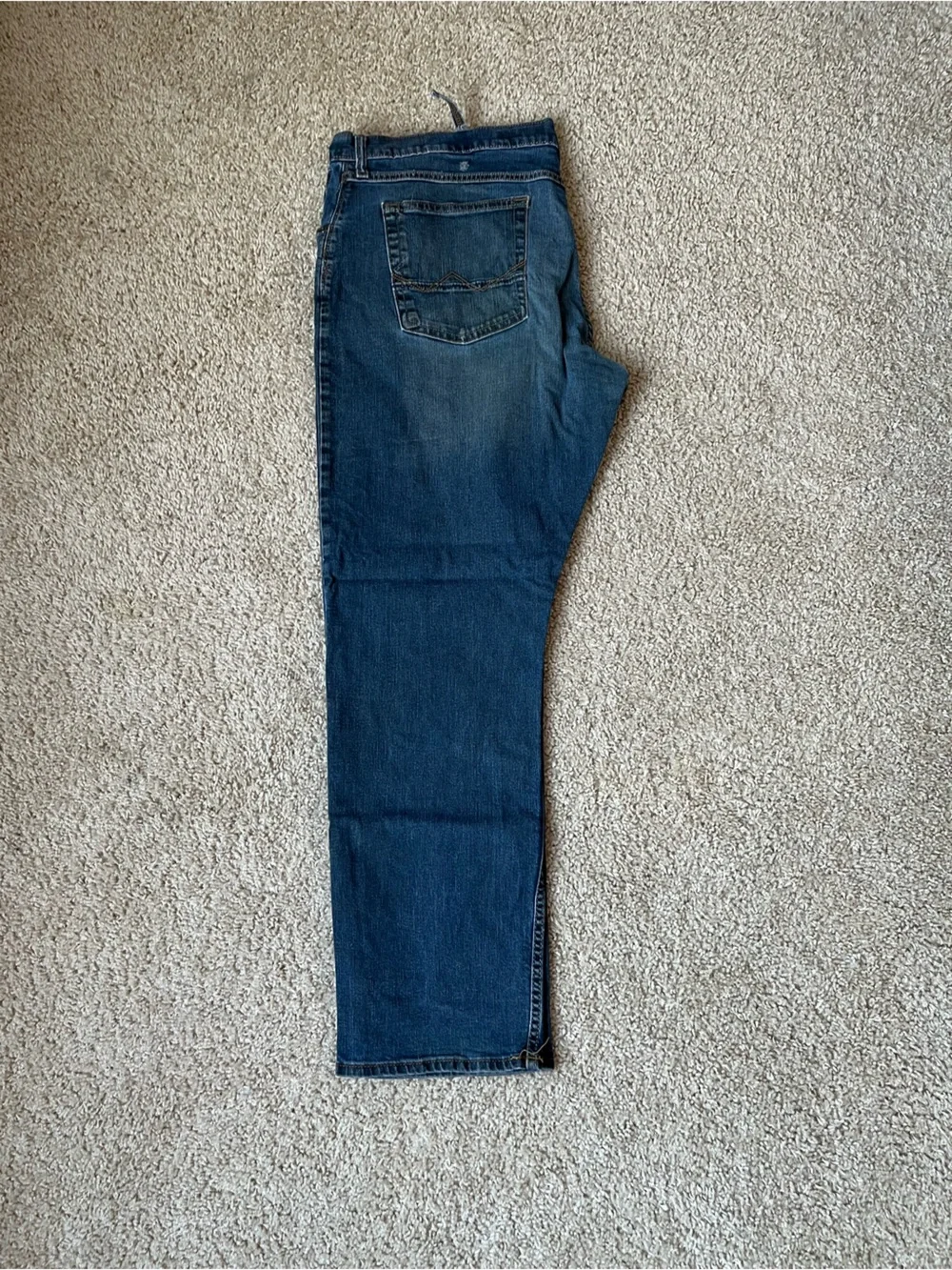 Wrangler Men's Dark Blue Bootcut Jeans Athletic Fit